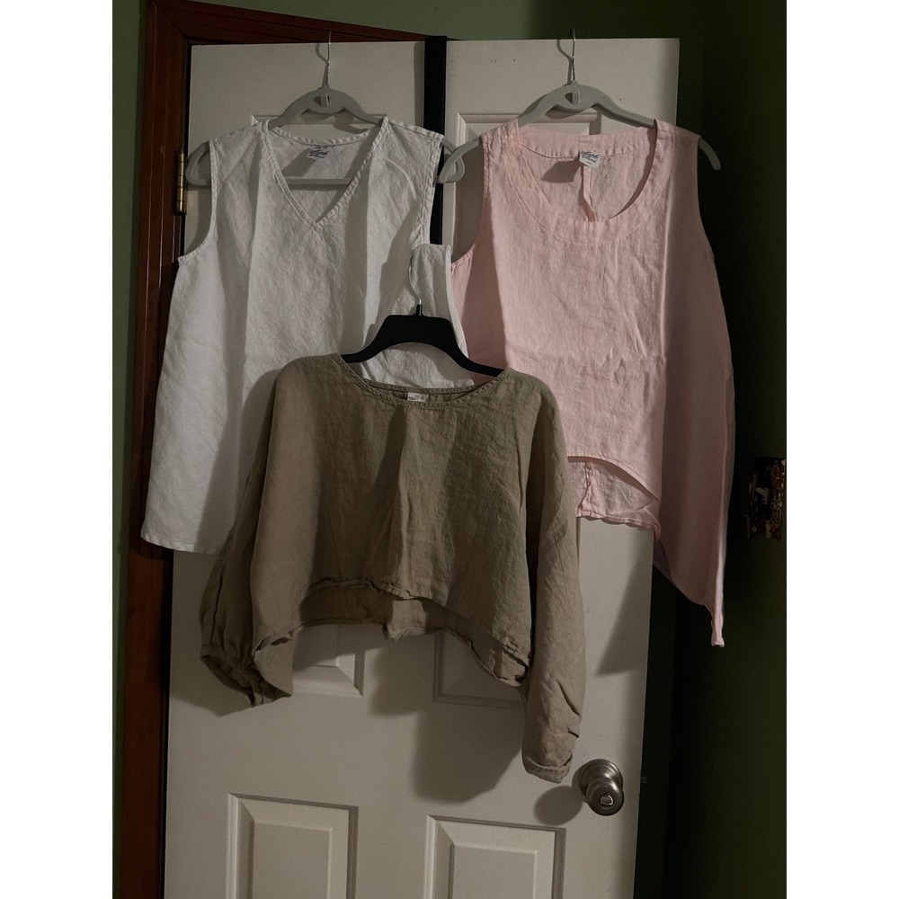 3 pcs. Size SM Match Point linen tops